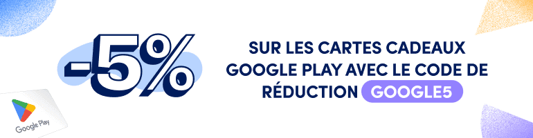 Carte Google Play, Votre Recharge Google Play dès 15 €